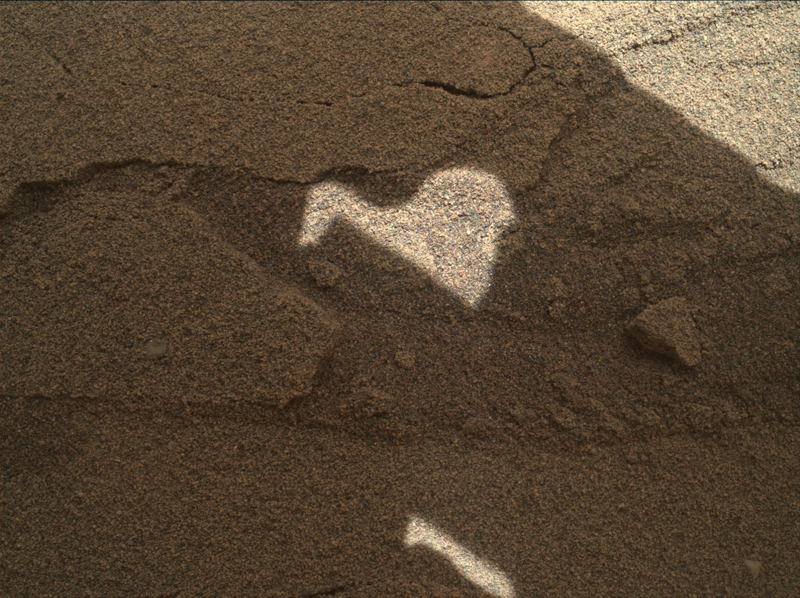 Nasa's Mars rover Curiosity acquired this image using its Mars Hand Lens Imager (MAHLI) on Sol 584