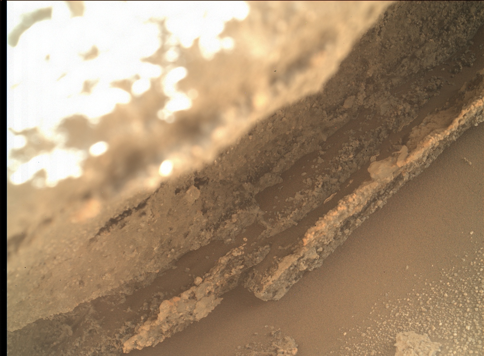 Nasa's Mars rover Curiosity acquired this image using its Mars Hand Lens Imager (MAHLI) on Sol 584