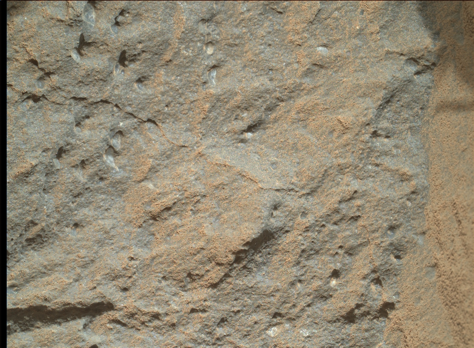 Nasa's Mars rover Curiosity acquired this image using its Mars Hand Lens Imager (MAHLI) on Sol 585