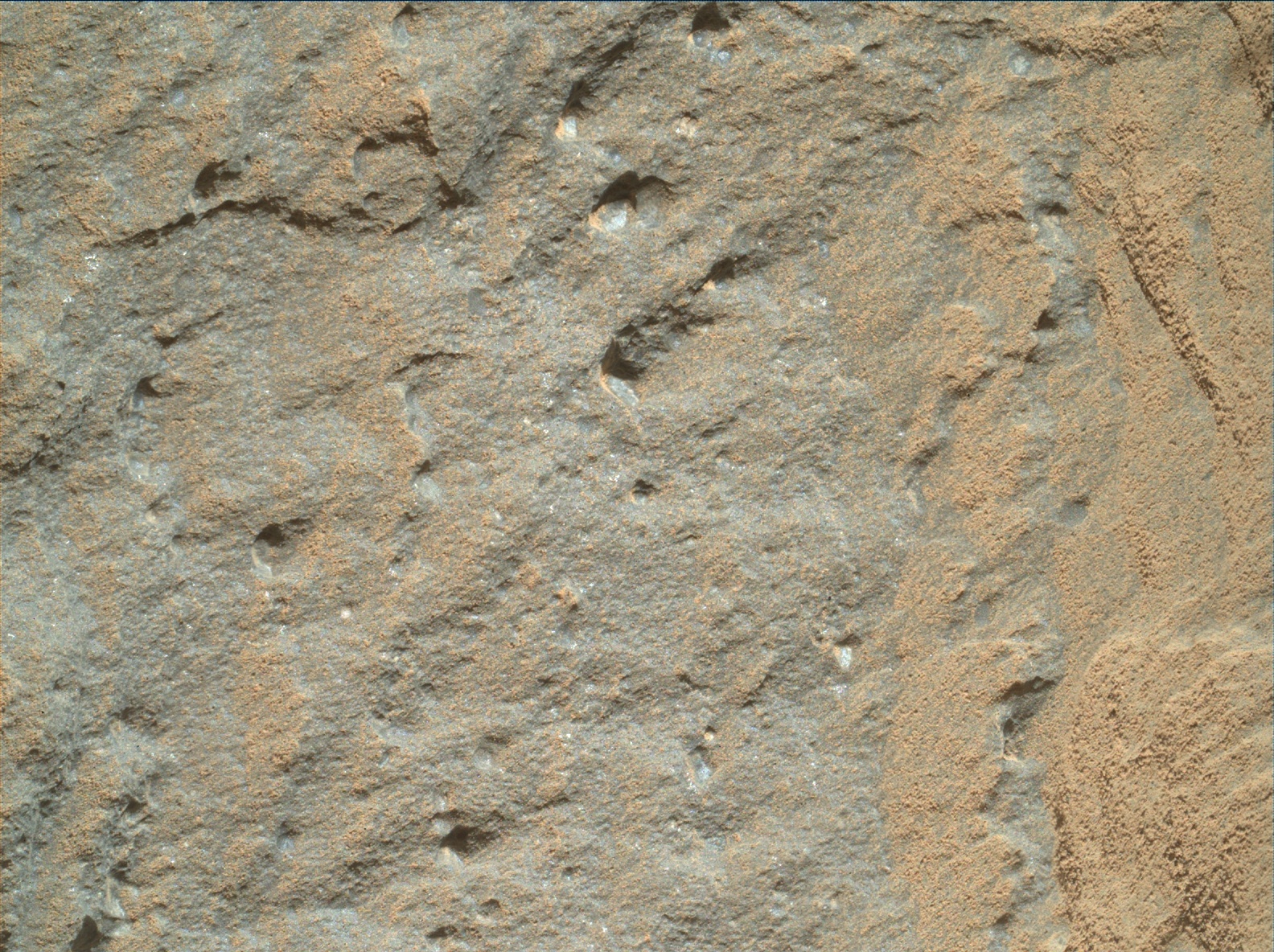 Nasa's Mars rover Curiosity acquired this image using its Mars Hand Lens Imager (MAHLI) on Sol 586