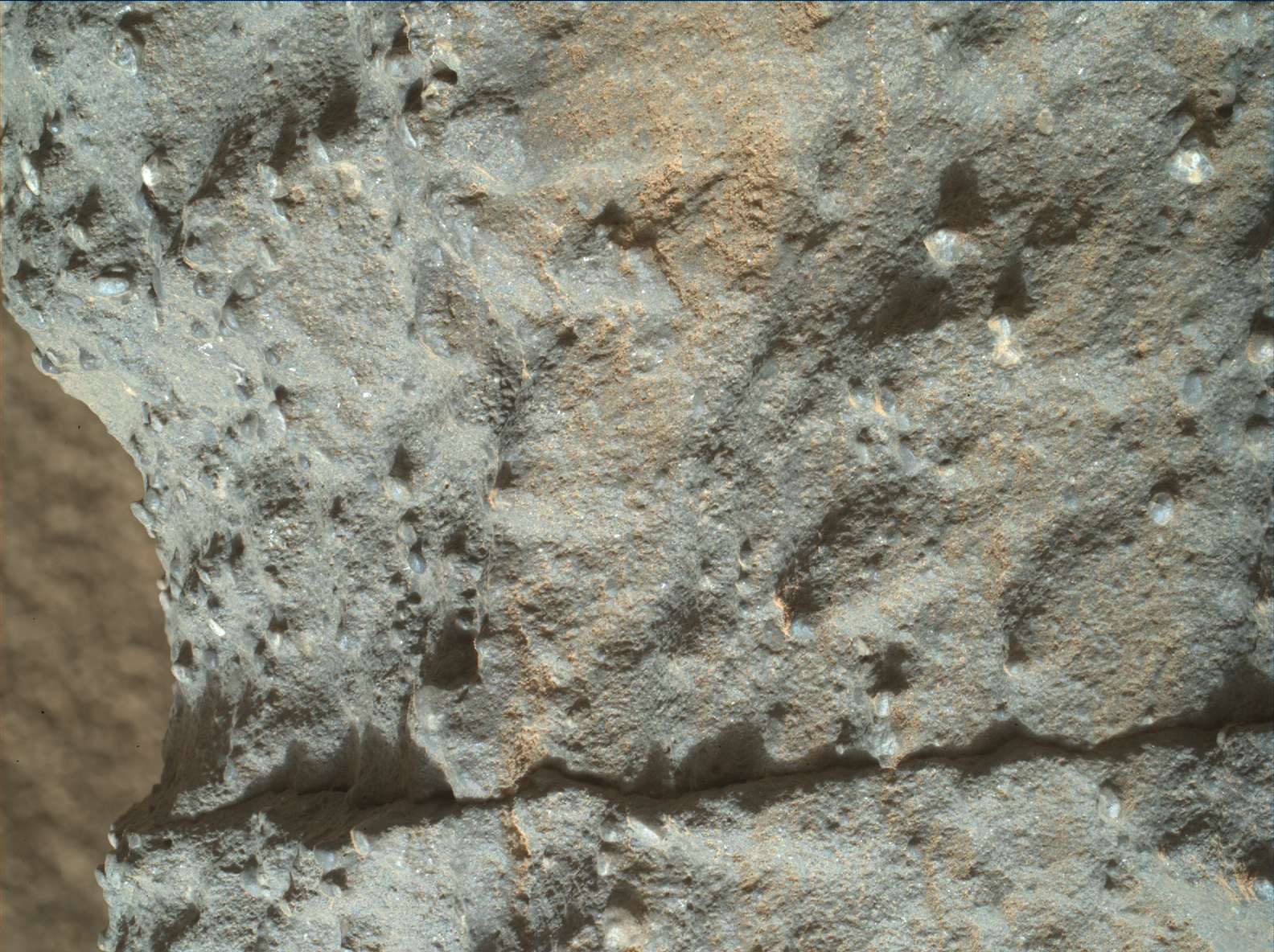 Nasa's Mars rover Curiosity acquired this image using its Mars Hand Lens Imager (MAHLI) on Sol 586