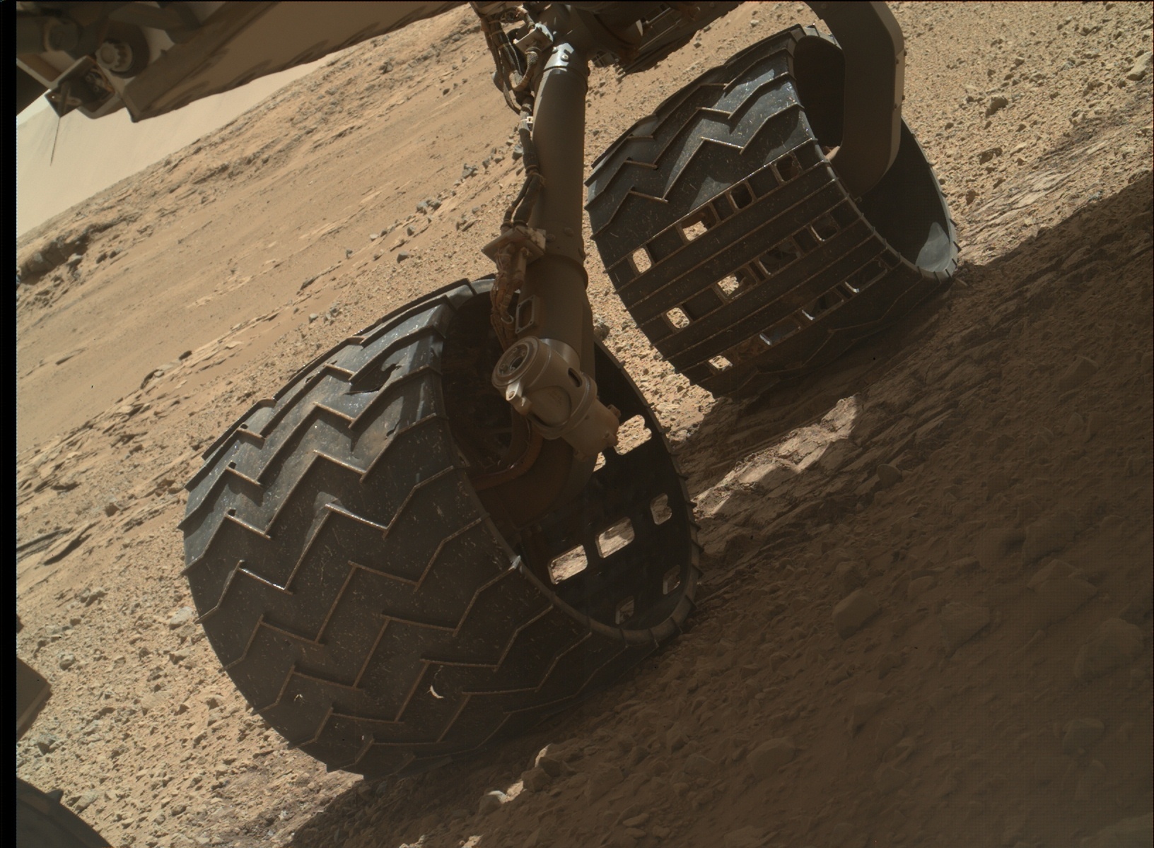 Nasa's Mars rover Curiosity acquired this image using its Mars Hand Lens Imager (MAHLI) on Sol 587