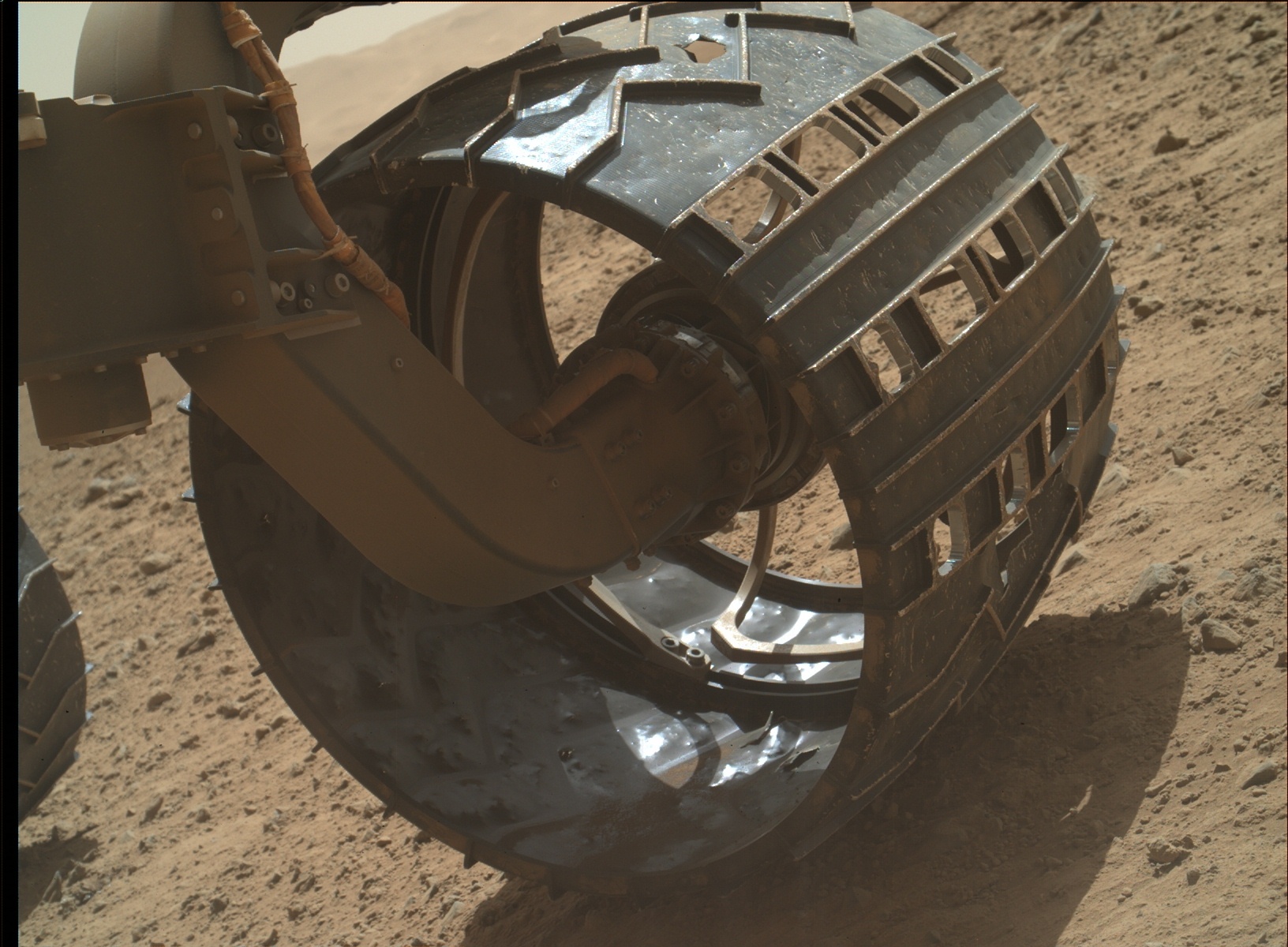 Nasa's Mars rover Curiosity acquired this image using its Mars Hand Lens Imager (MAHLI) on Sol 588