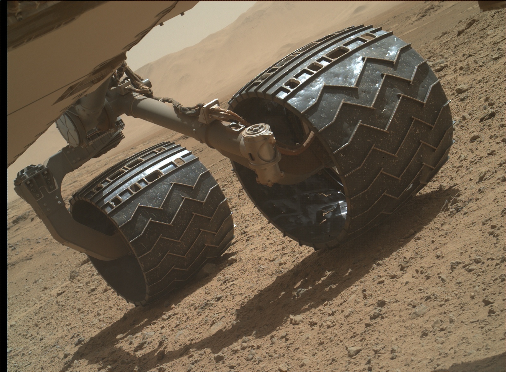 Nasa's Mars rover Curiosity acquired this image using its Mars Hand Lens Imager (MAHLI) on Sol 588