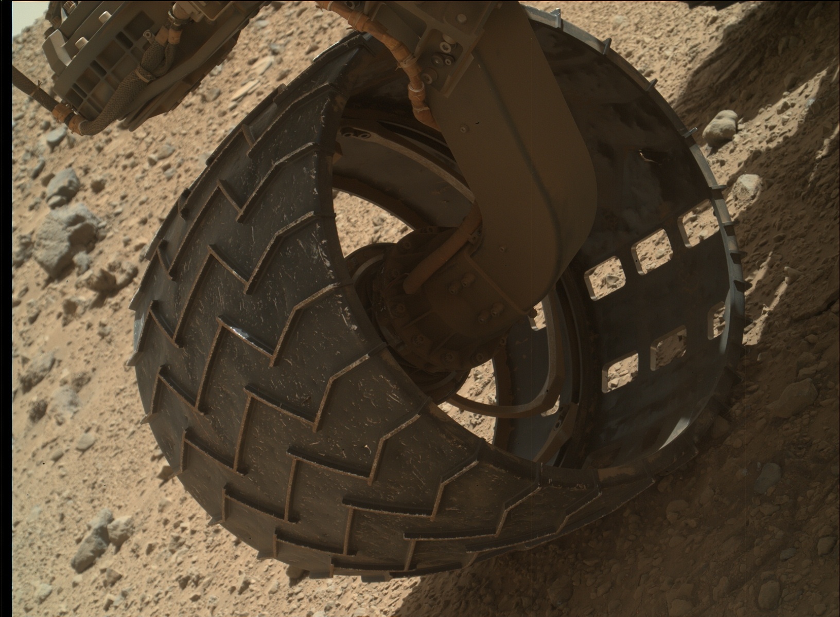 Nasa's Mars rover Curiosity acquired this image using its Mars Hand Lens Imager (MAHLI) on Sol 589