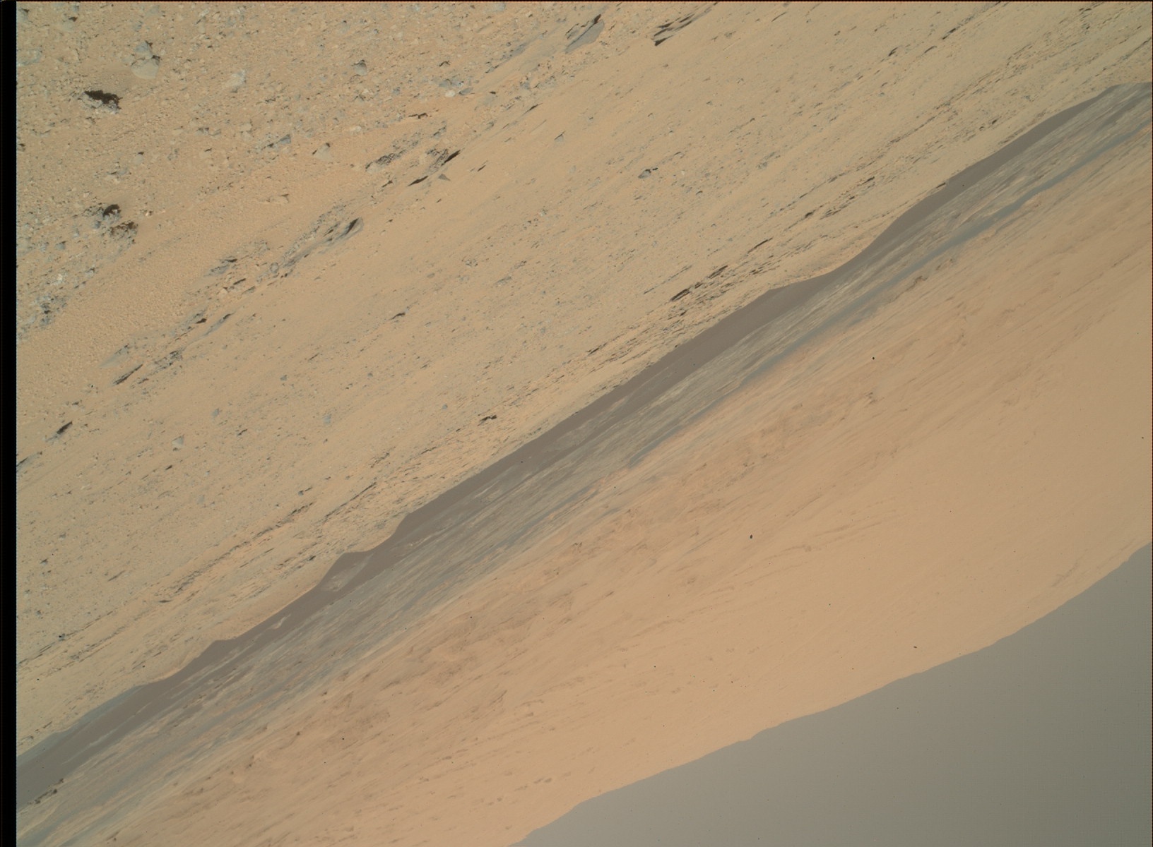 Nasa's Mars rover Curiosity acquired this image using its Mars Hand Lens Imager (MAHLI) on Sol 589