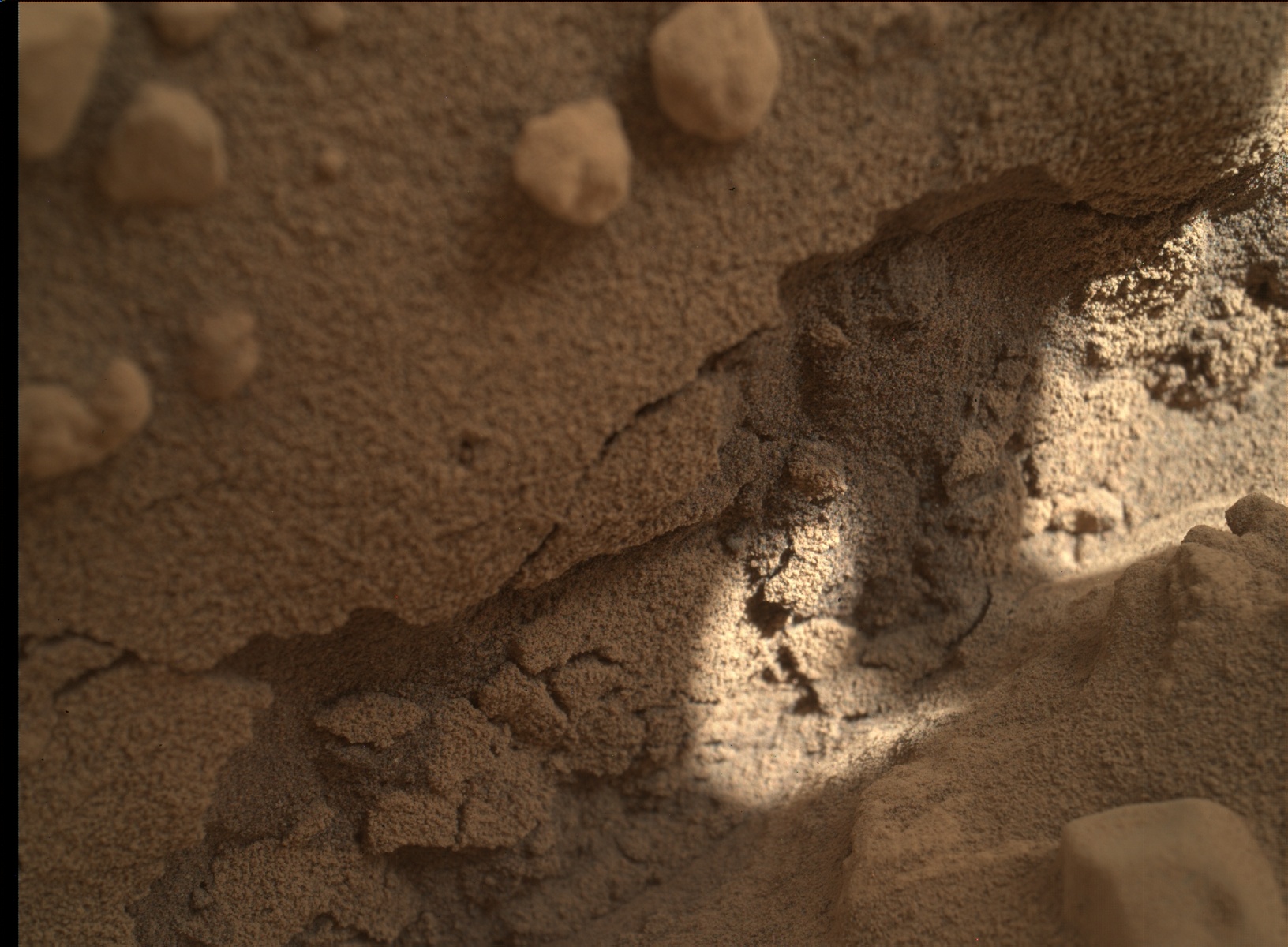 Nasa's Mars rover Curiosity acquired this image using its Mars Hand Lens Imager (MAHLI) on Sol 591