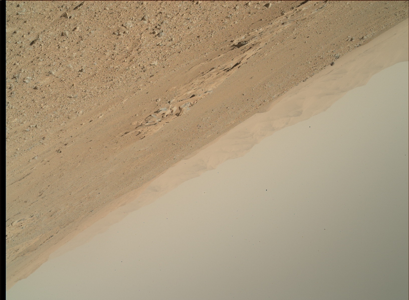 Nasa's Mars rover Curiosity acquired this image using its Mars Hand Lens Imager (MAHLI) on Sol 593
