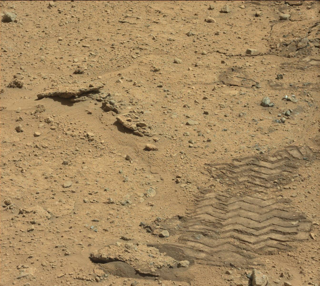 Nasa's Mars rover Curiosity acquired this image using its Mast Camera (Mastcam) on Sol 597