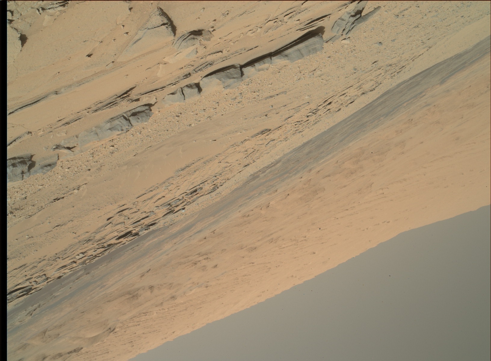 Nasa's Mars rover Curiosity acquired this image using its Mars Hand Lens Imager (MAHLI) on Sol 597