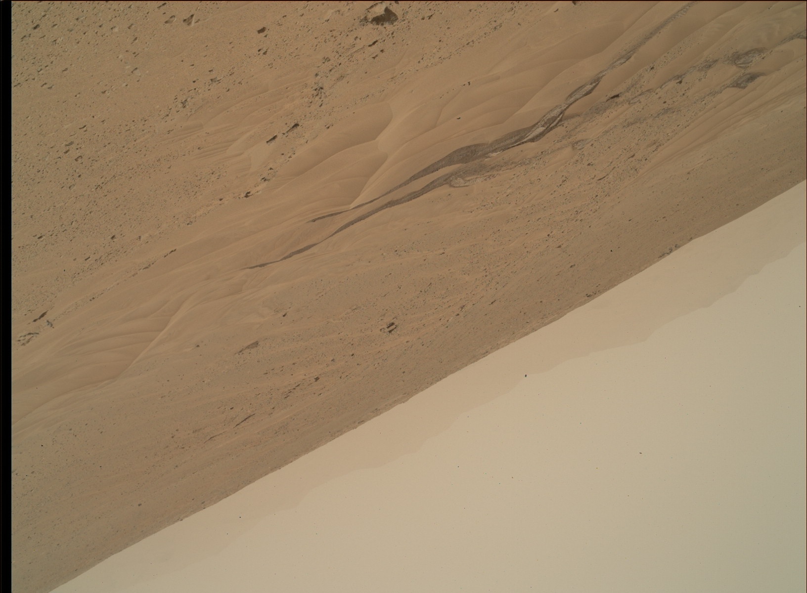 Nasa's Mars rover Curiosity acquired this image using its Mars Hand Lens Imager (MAHLI) on Sol 677