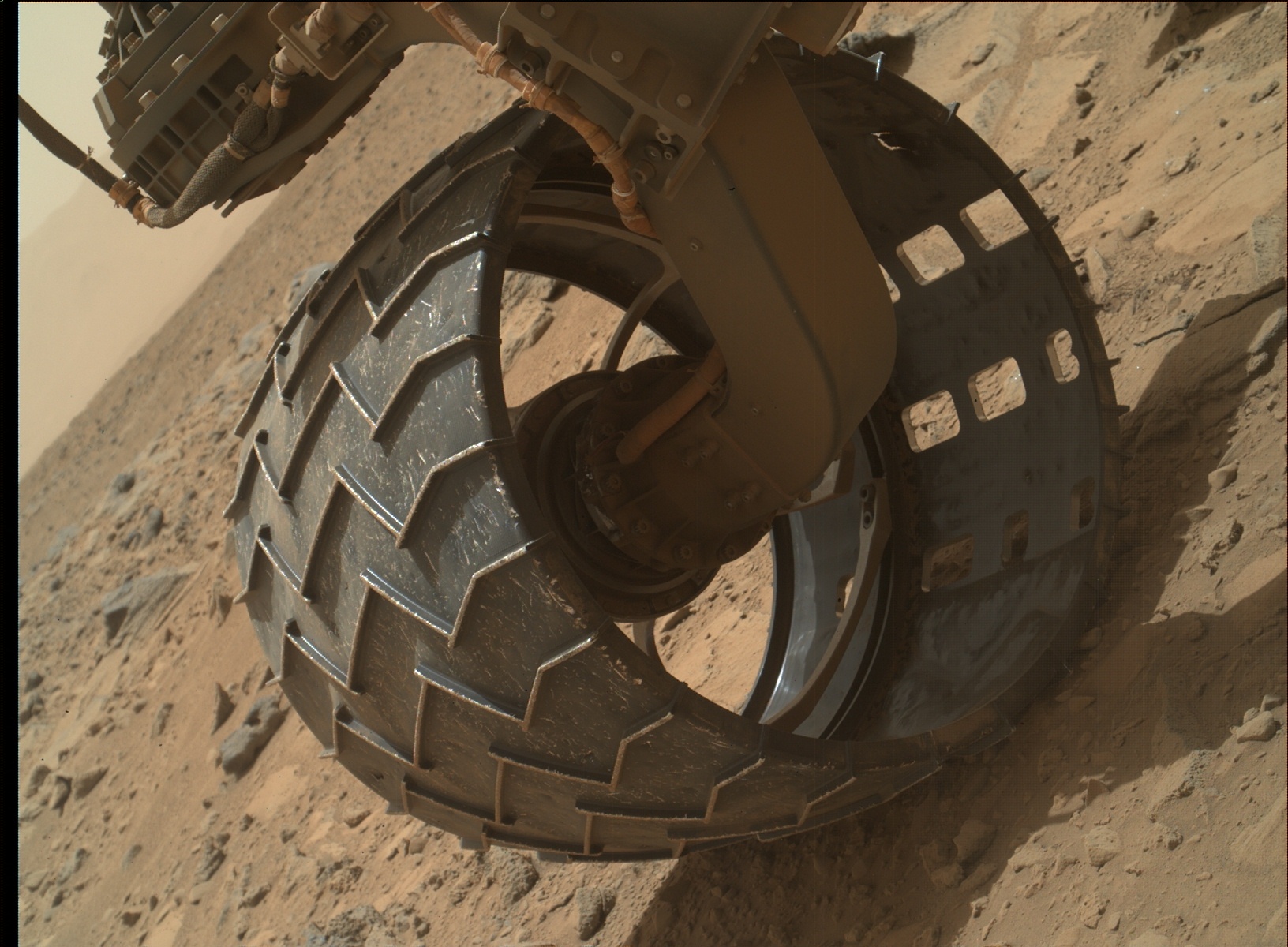 Nasa's Mars rover Curiosity acquired this image using its Mars Hand Lens Imager (MAHLI) on Sol 695