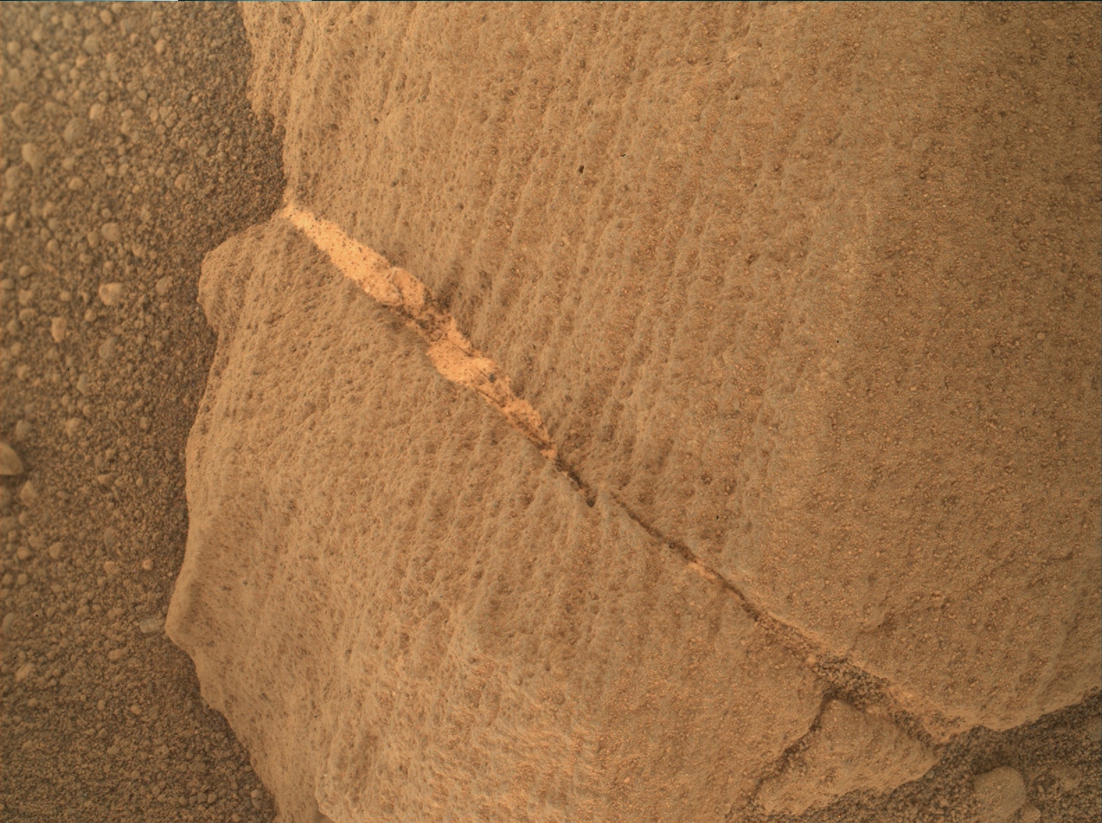 Nasa's Mars rover Curiosity acquired this image using its Mars Hand Lens Imager (MAHLI) on Sol 696