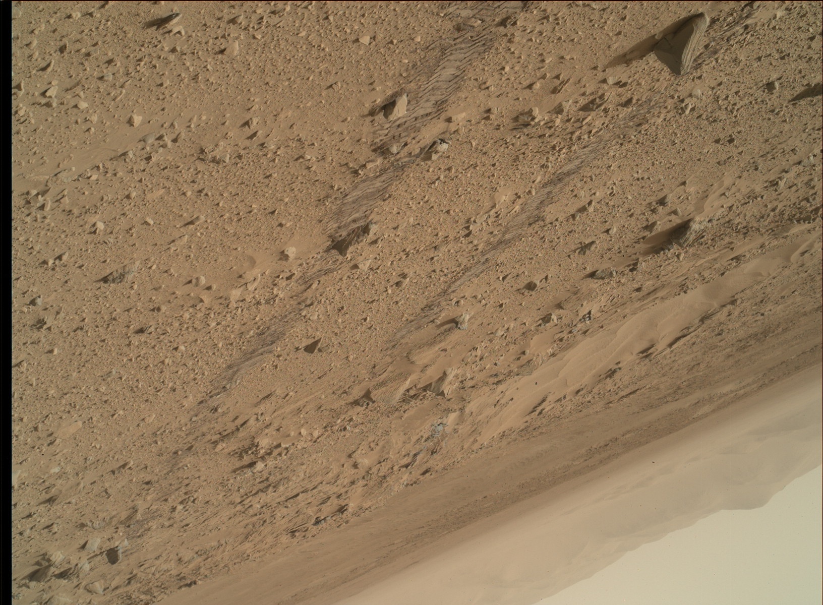 Nasa's Mars rover Curiosity acquired this image using its Mars Hand Lens Imager (MAHLI) on Sol 705