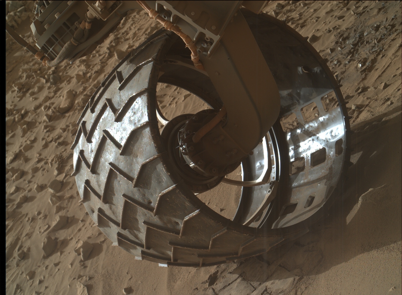 Nasa's Mars rover Curiosity acquired this image using its Mars Hand Lens Imager (MAHLI) on Sol 708
