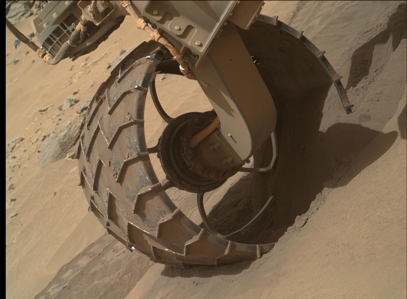 Nasa's Mars rover Curiosity acquired this image using its Mars Hand Lens Imager (MAHLI) on Sol 711