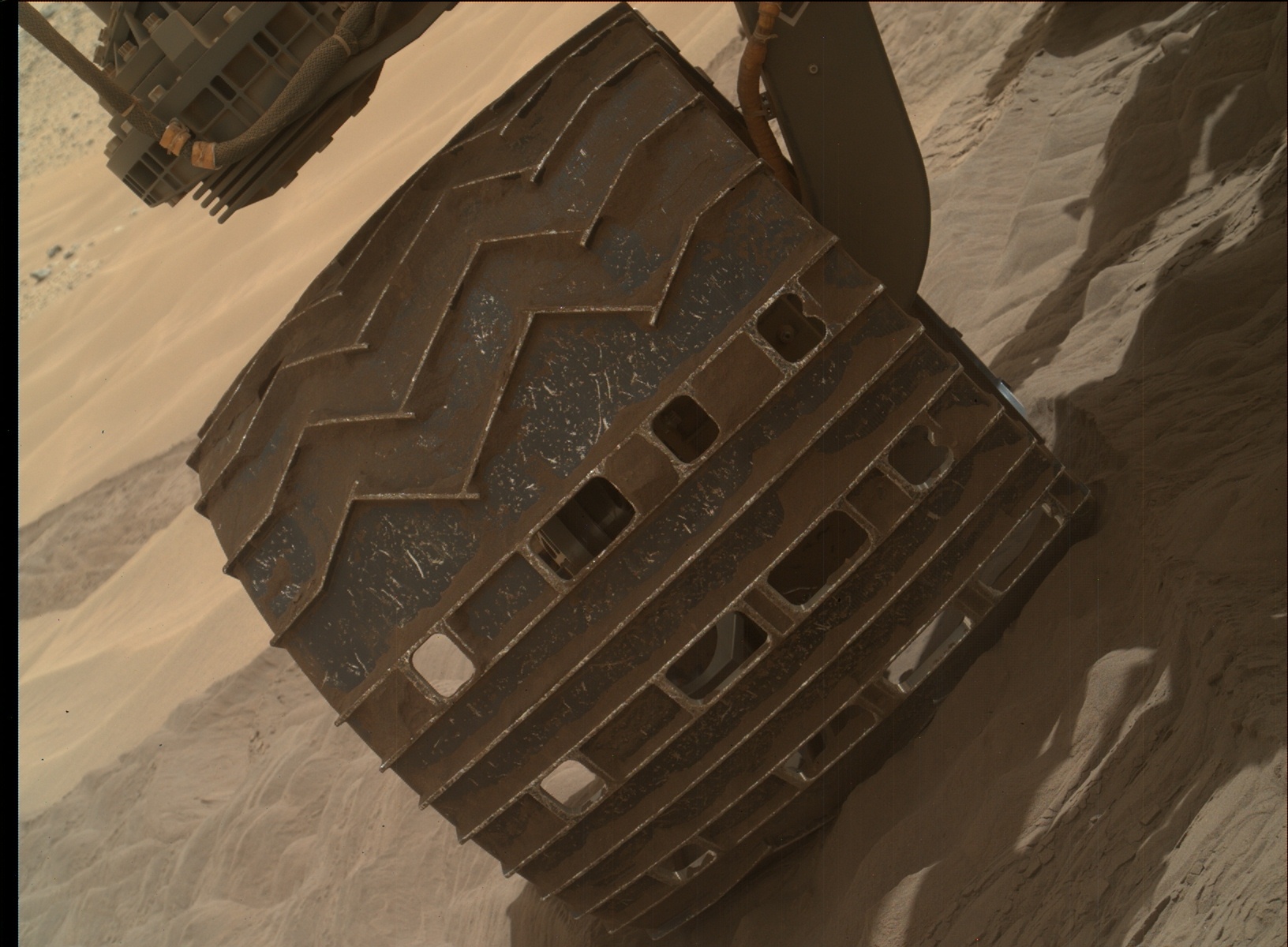 Nasa's Mars rover Curiosity acquired this image using its Mars Hand Lens Imager (MAHLI) on Sol 713