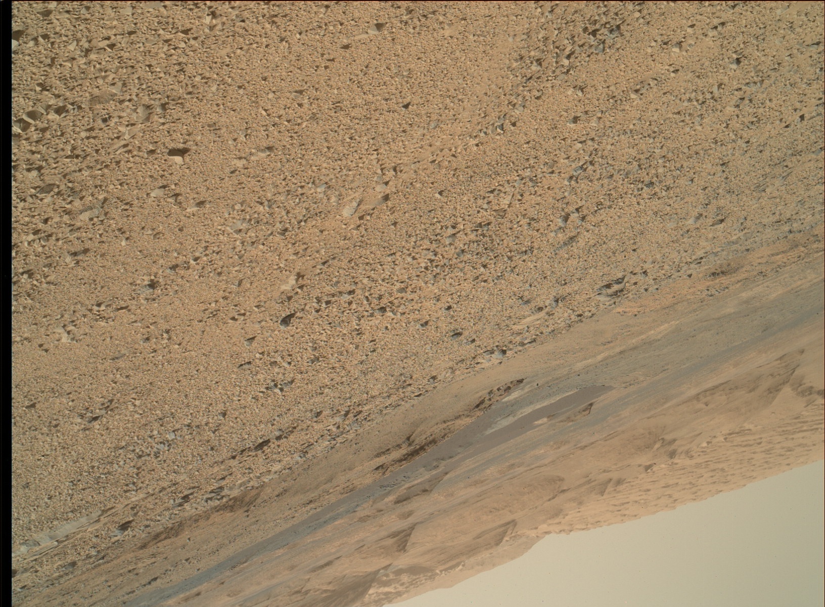 Nasa's Mars rover Curiosity acquired this image using its Mars Hand Lens Imager (MAHLI) on Sol 733