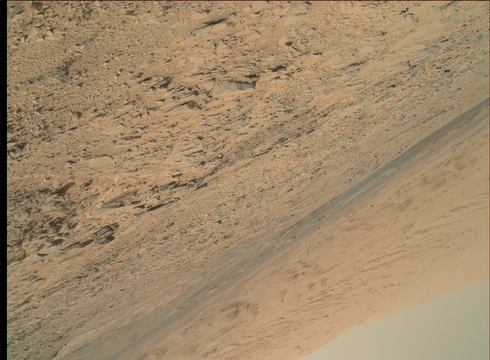 Nasa's Mars rover Curiosity acquired this image using its Mars Hand Lens Imager (MAHLI) on Sol 738