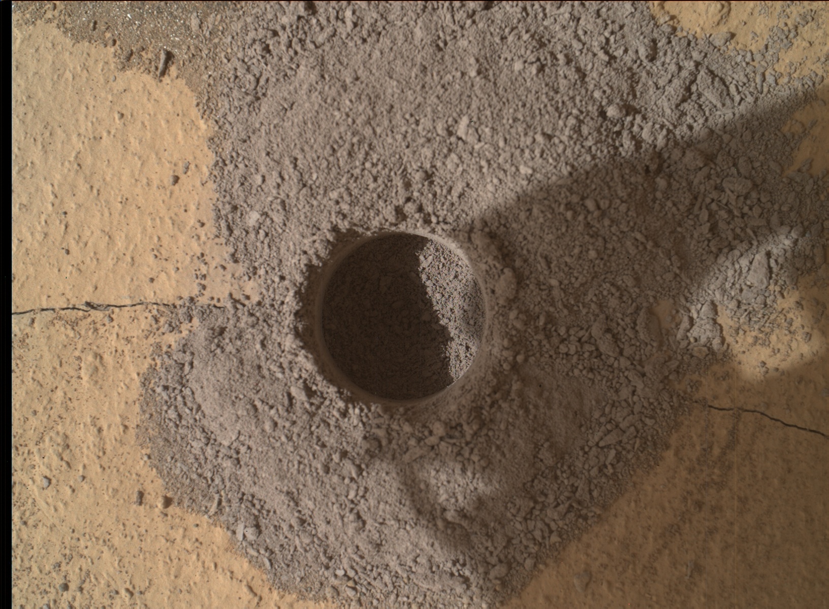 Nasa's Mars rover Curiosity acquired this image using its Mars Hand Lens Imager (MAHLI) on Sol 756
