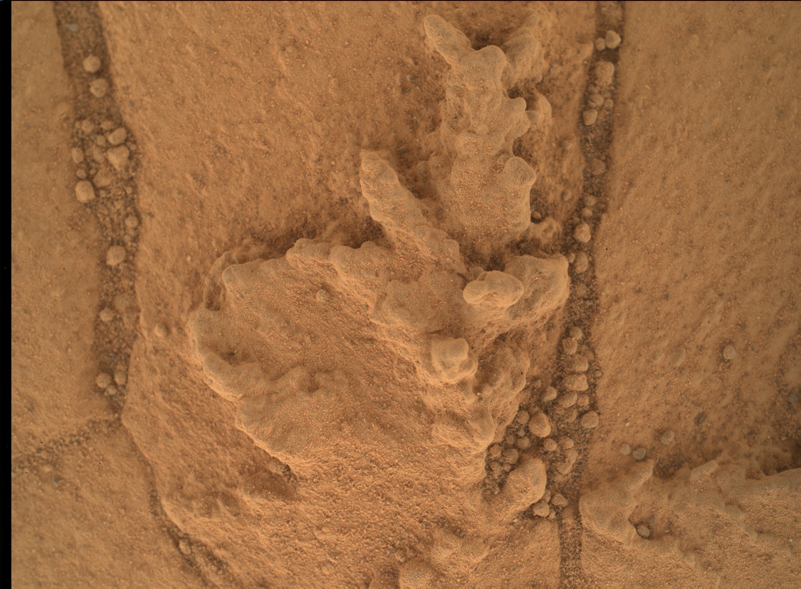 Nasa's Mars rover Curiosity acquired this image using its Mars Hand Lens Imager (MAHLI) on Sol 758