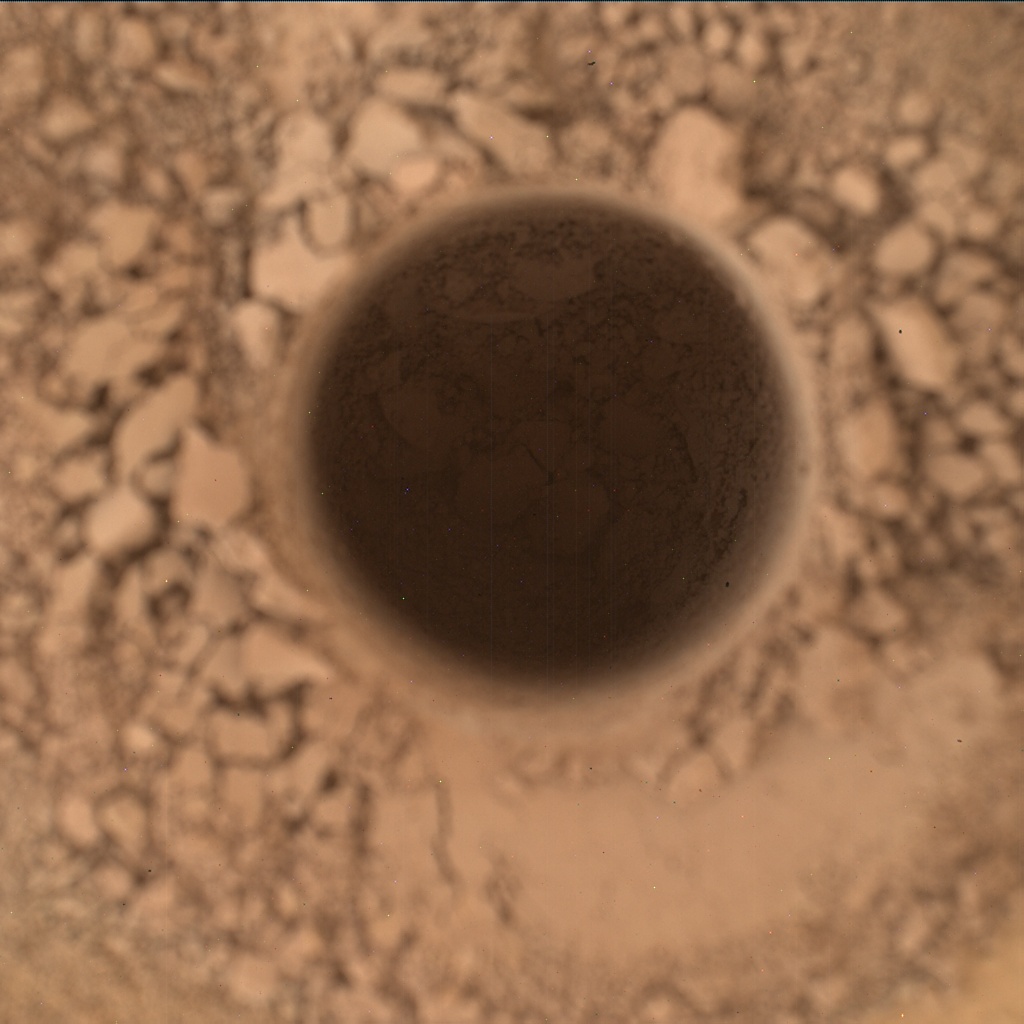 Nasa's Mars rover Curiosity acquired this image using its Mars Hand Lens Imager (MAHLI) on Sol 759
