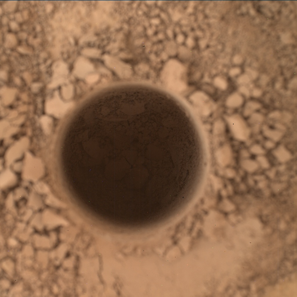 Nasa's Mars rover Curiosity acquired this image using its Mars Hand Lens Imager (MAHLI) on Sol 759