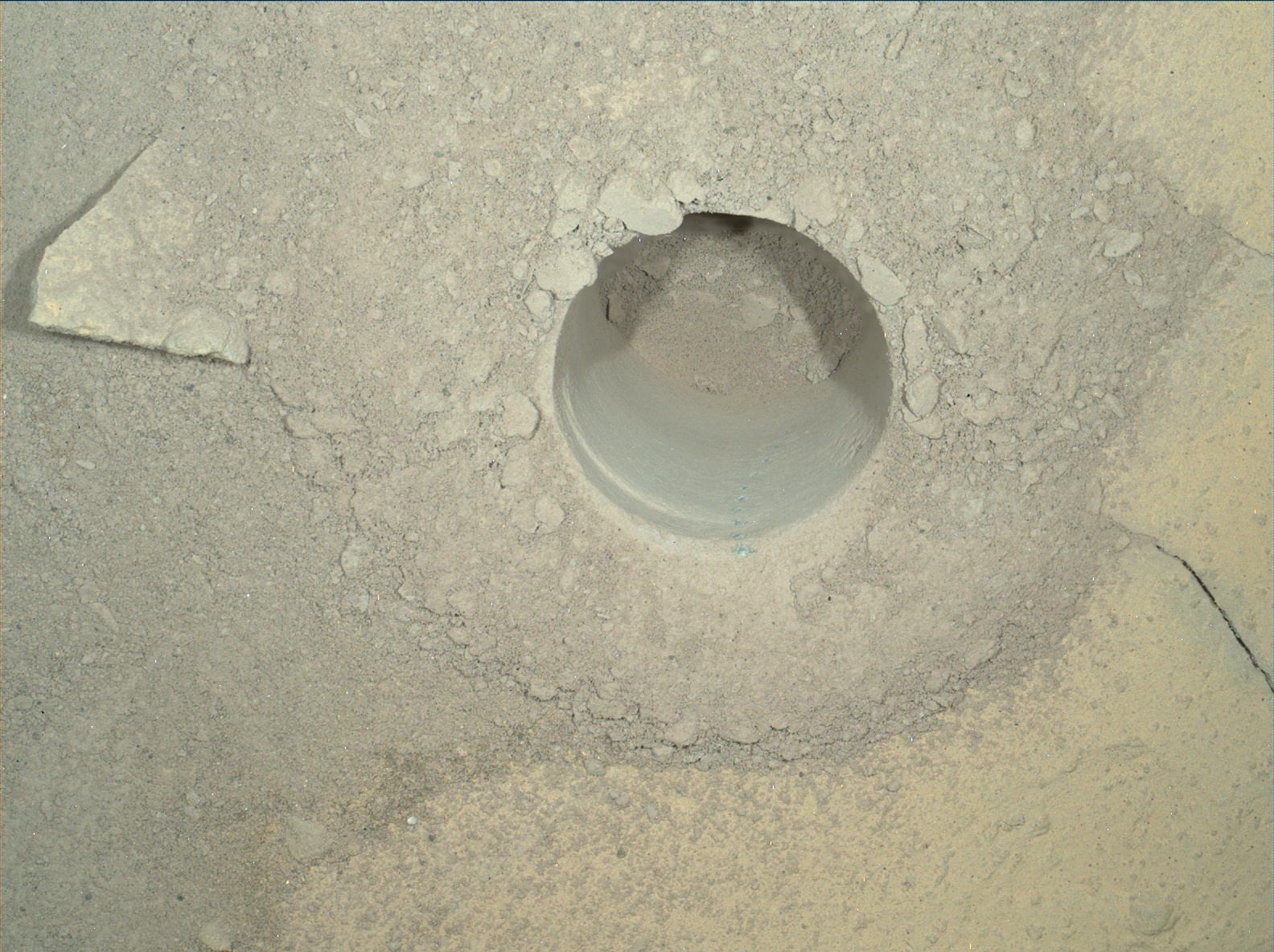 Nasa's Mars rover Curiosity acquired this image using its Mars Hand Lens Imager (MAHLI) on Sol 771