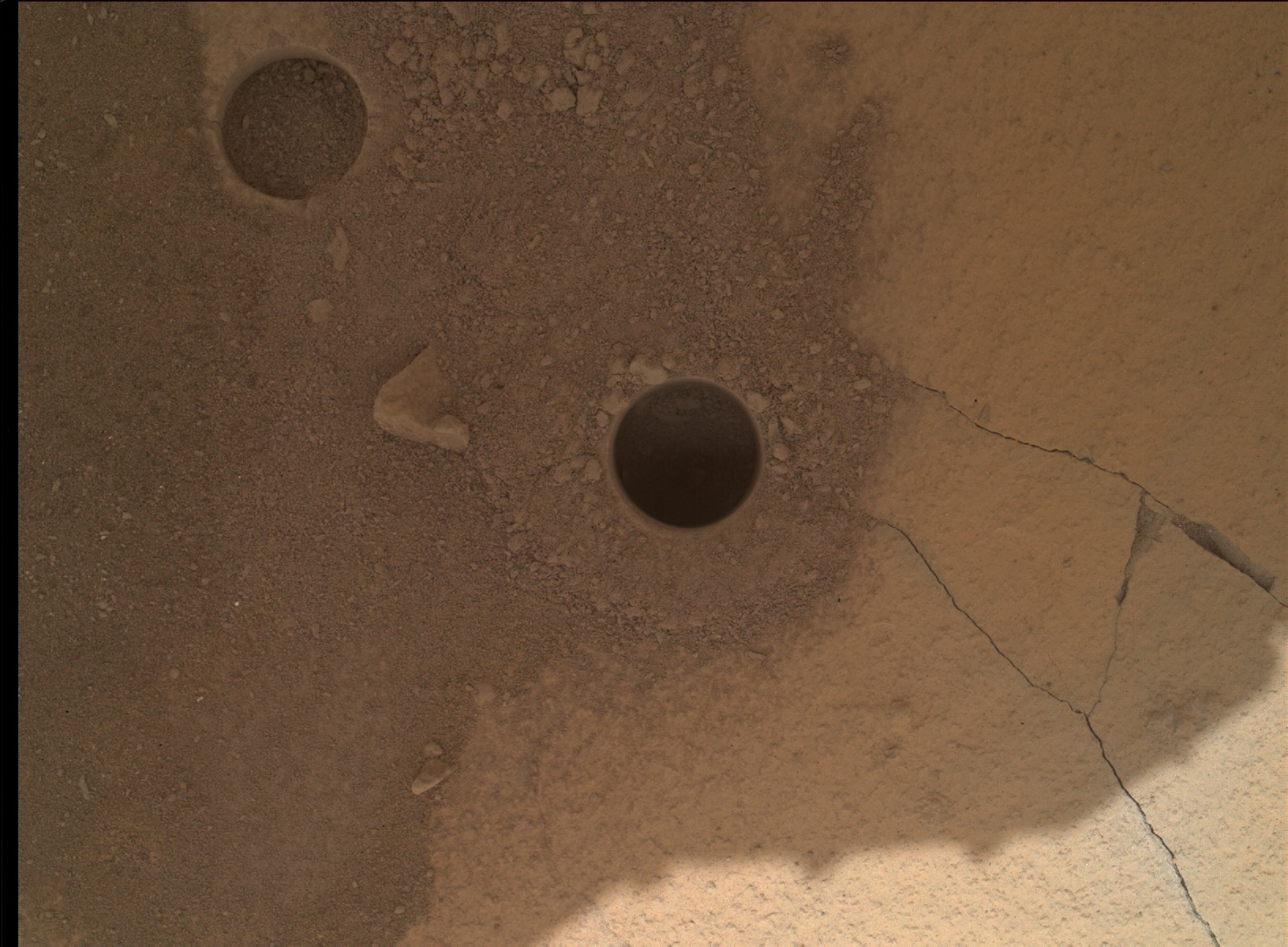 Nasa's Mars rover Curiosity acquired this image using its Mars Hand Lens Imager (MAHLI) on Sol 777