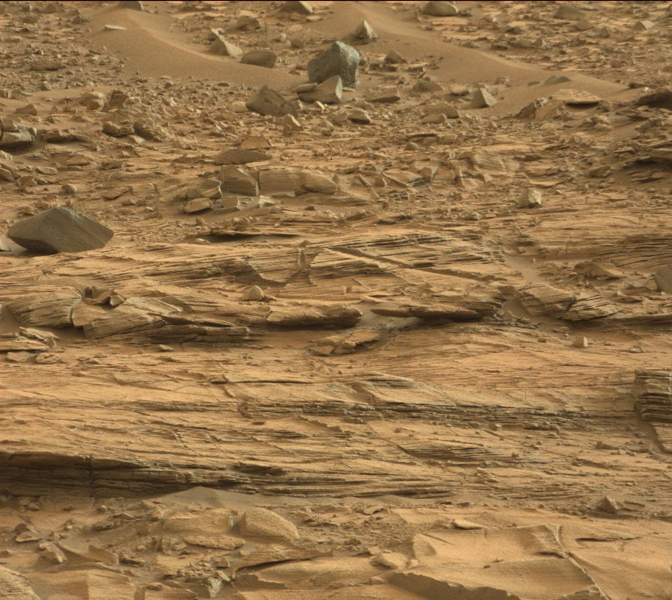 Nasa's Mars rover Curiosity acquired this image using its Mast Camera (Mastcam) on Sol 821