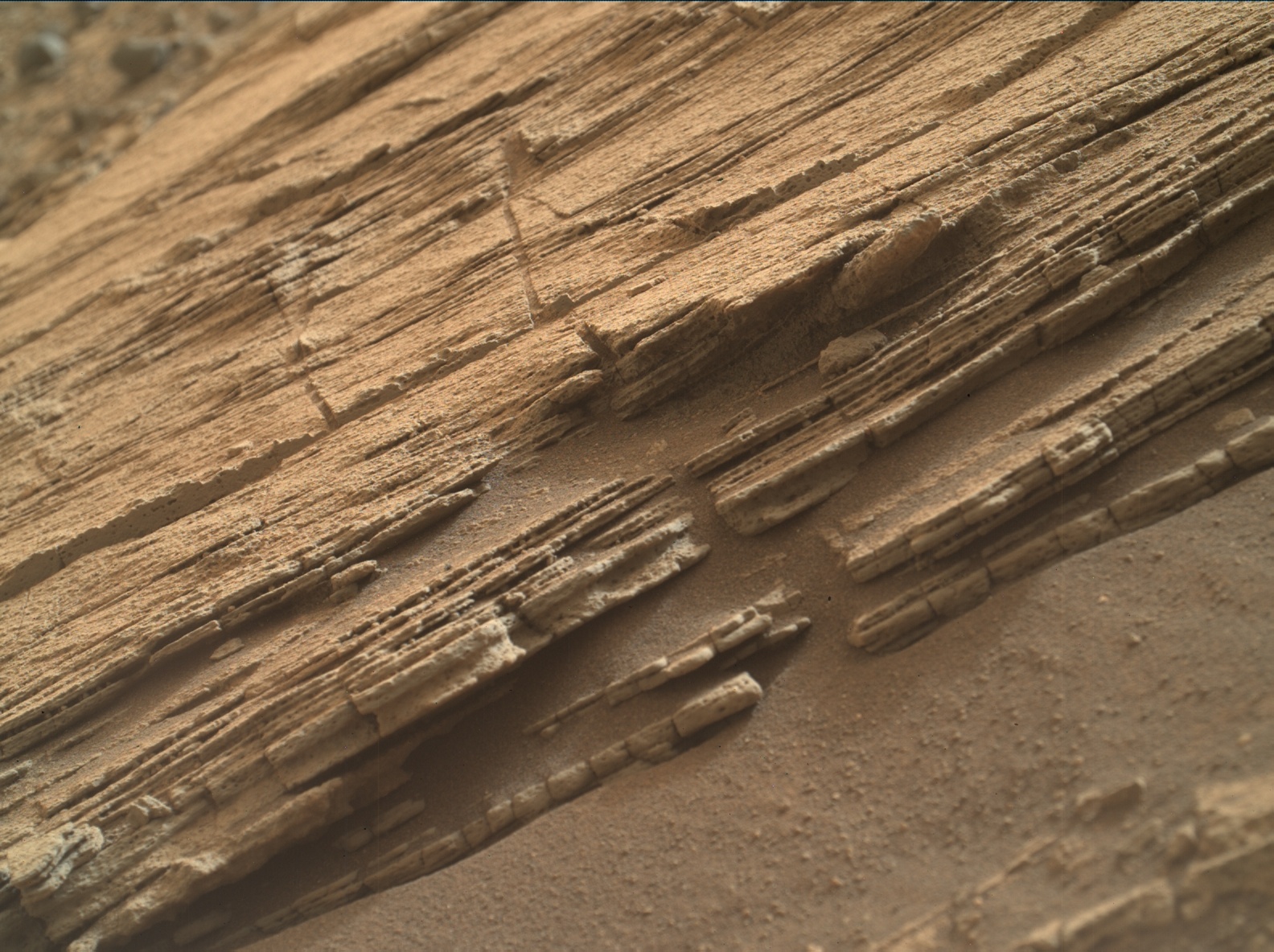 Nasa's Mars rover Curiosity acquired this image using its Mars Hand Lens Imager (MAHLI) on Sol 828