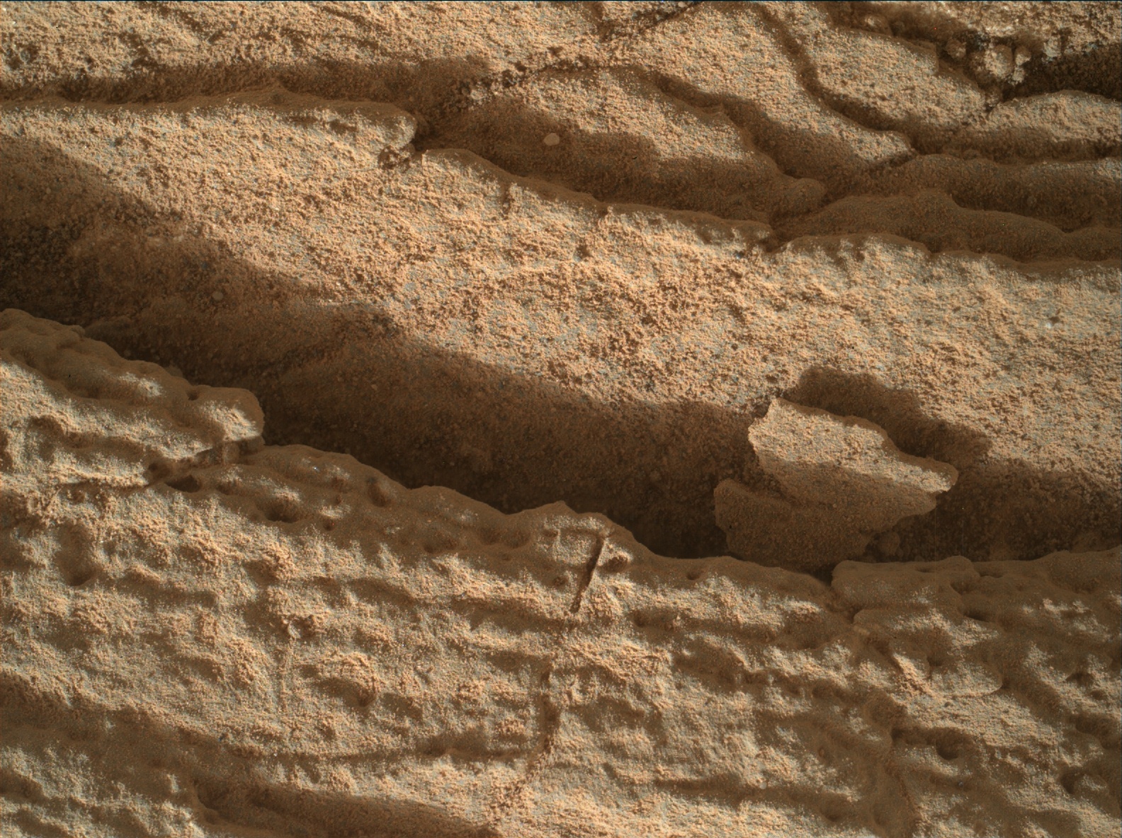 Nasa's Mars rover Curiosity acquired this image using its Mars Hand Lens Imager (MAHLI) on Sol 833