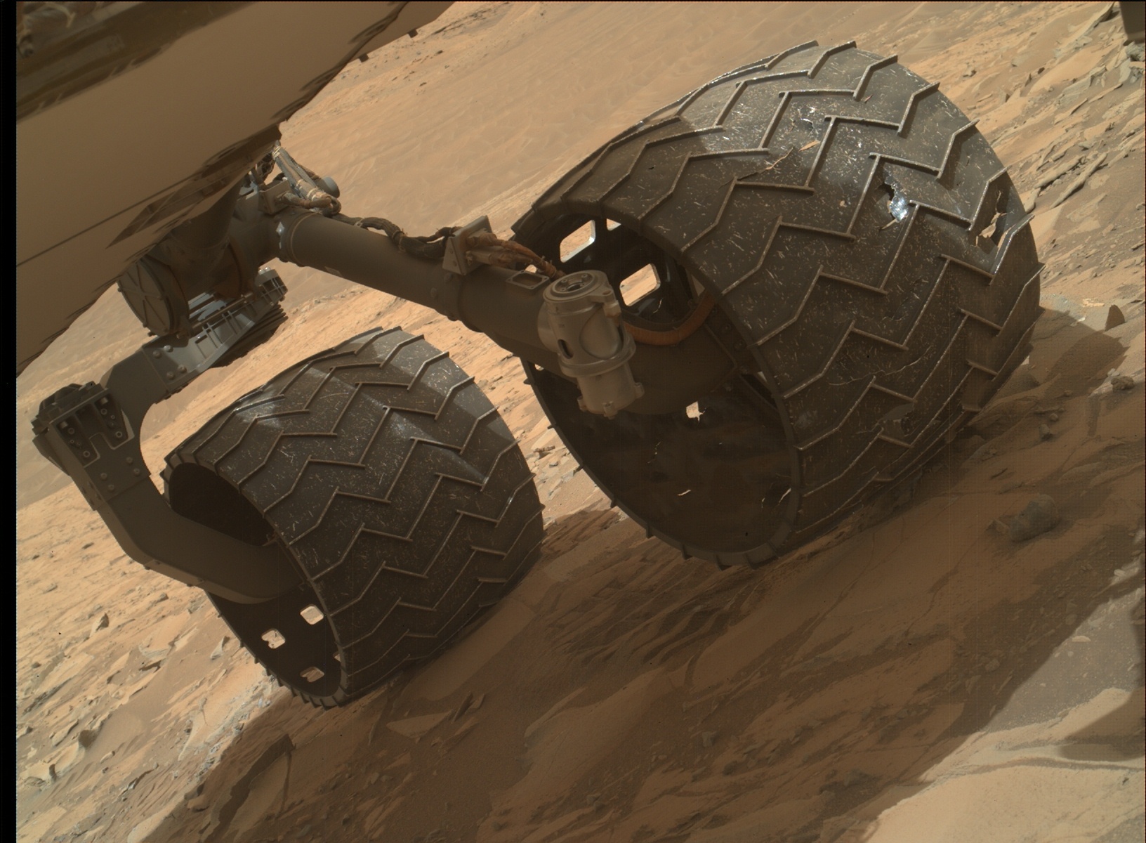 Nasa's Mars rover Curiosity acquired this image using its Mars Hand Lens Imager (MAHLI) on Sol 834