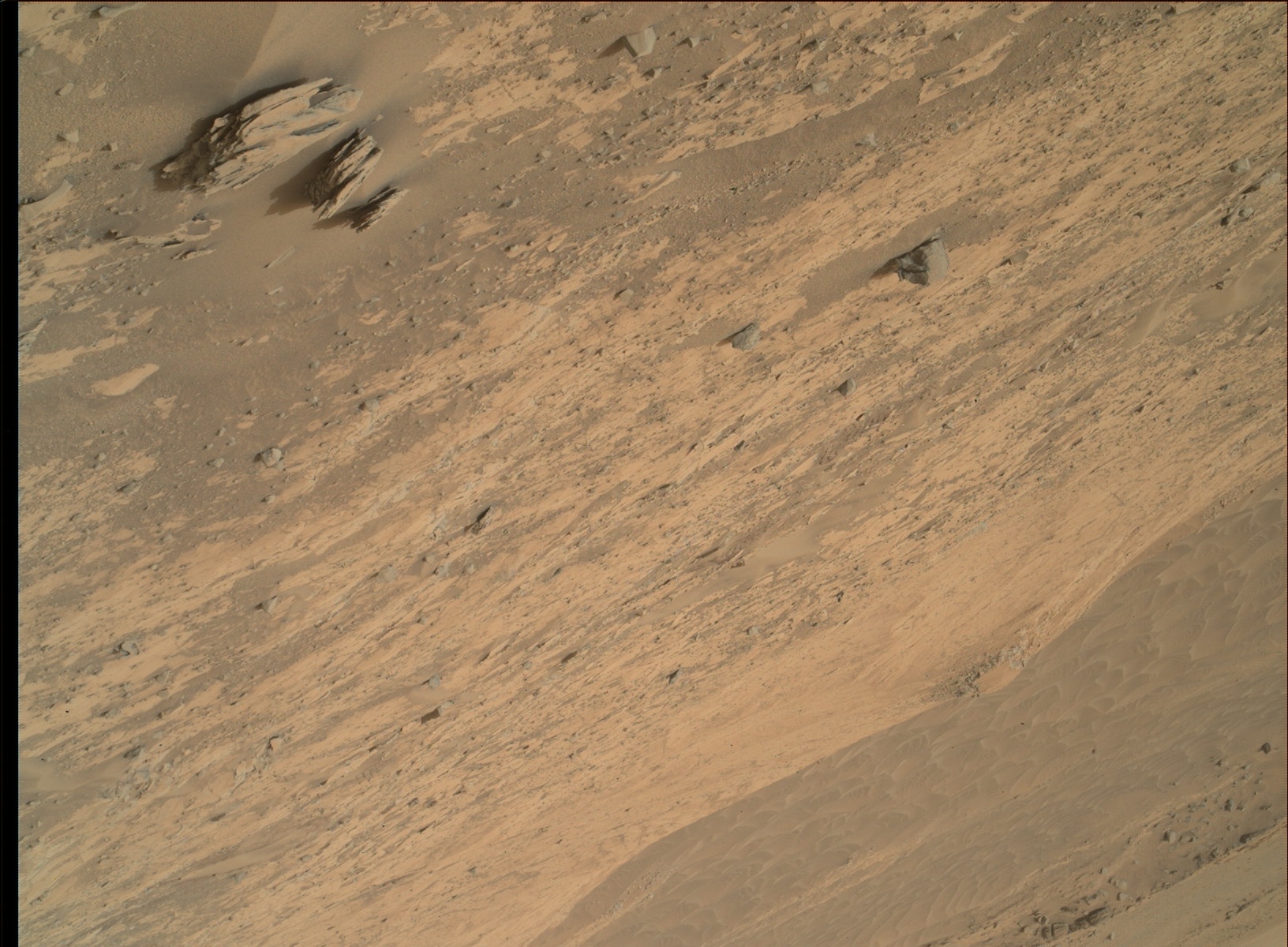 Nasa's Mars rover Curiosity acquired this image using its Mars Hand Lens Imager (MAHLI) on Sol 837