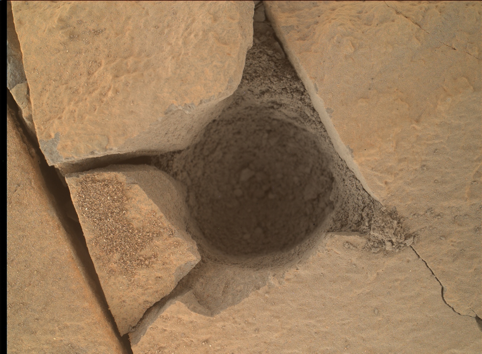 Nasa's Mars rover Curiosity acquired this image using its Mars Hand Lens Imager (MAHLI) on Sol 867