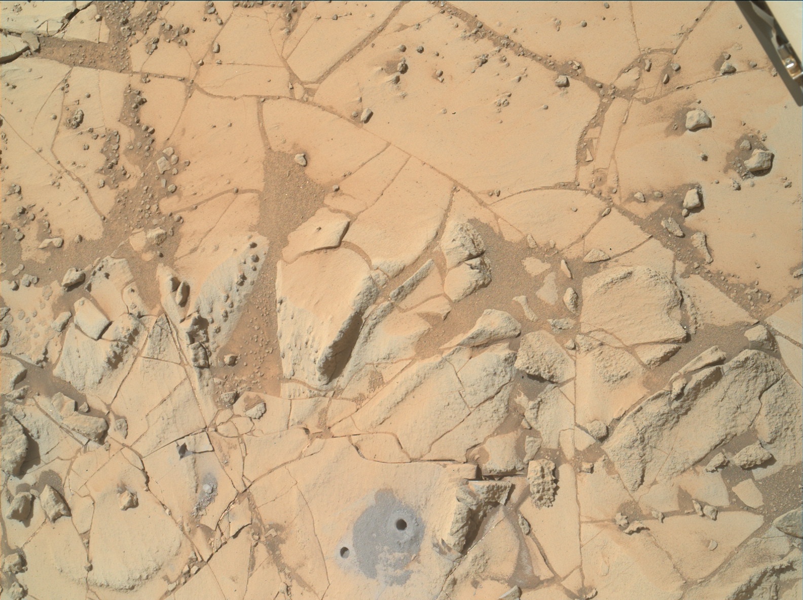 Nasa's Mars rover Curiosity acquired this image using its Mars Hand Lens Imager (MAHLI) on Sol 884