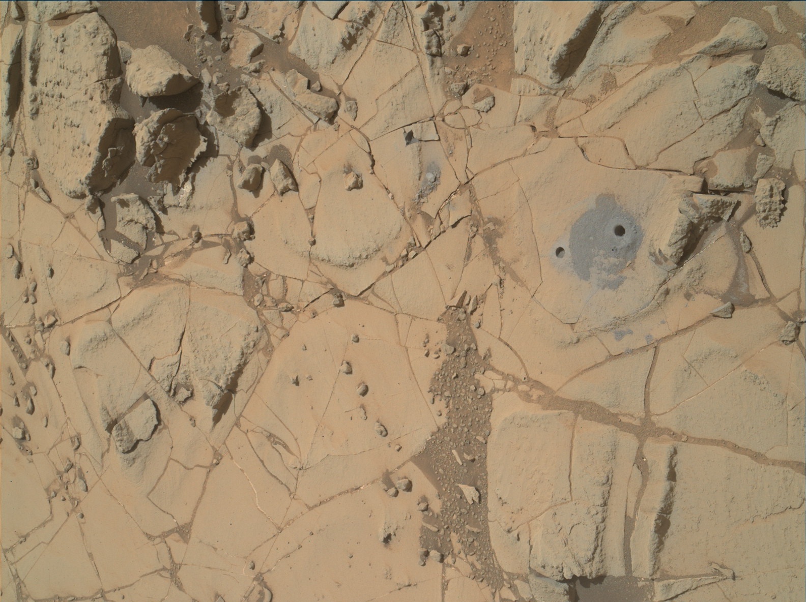 Nasa's Mars rover Curiosity acquired this image using its Mars Hand Lens Imager (MAHLI) on Sol 884