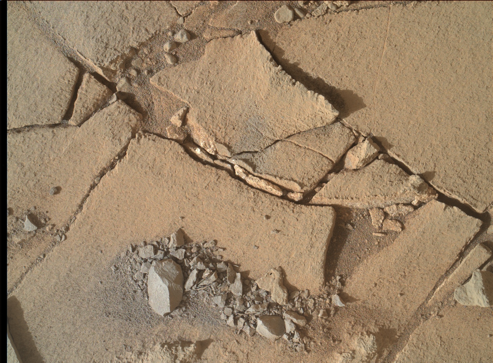 Nasa's Mars rover Curiosity acquired this image using its Mars Hand Lens Imager (MAHLI) on Sol 889