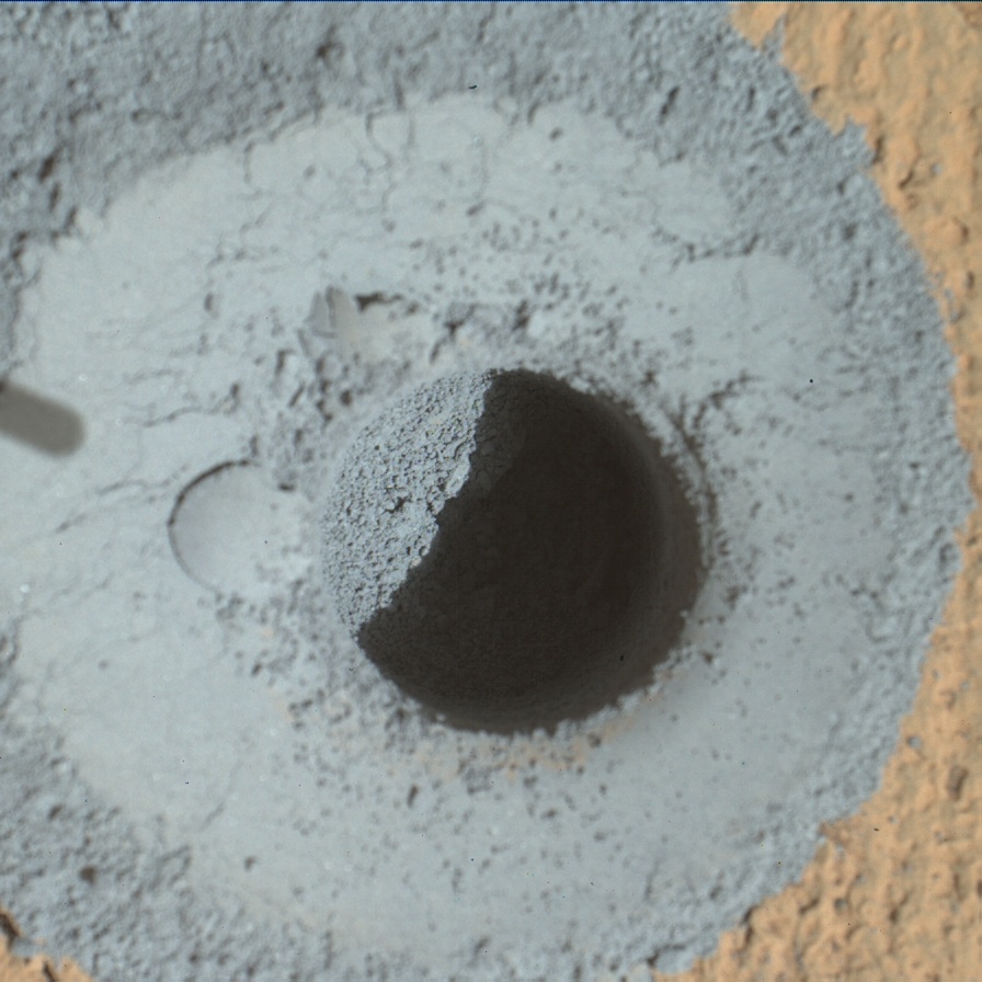 Nasa's Mars rover Curiosity acquired this image using its Mars Hand Lens Imager (MAHLI) on Sol 908