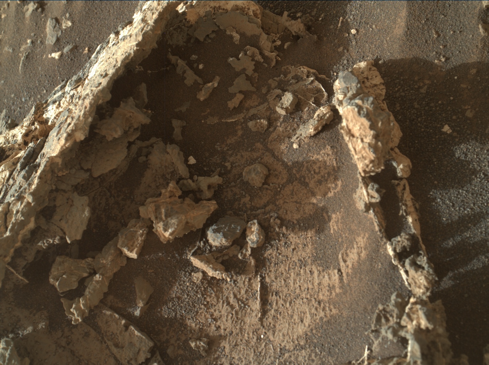 Nasa's Mars rover Curiosity acquired this image using its Mars Hand Lens Imager (MAHLI) on Sol 937