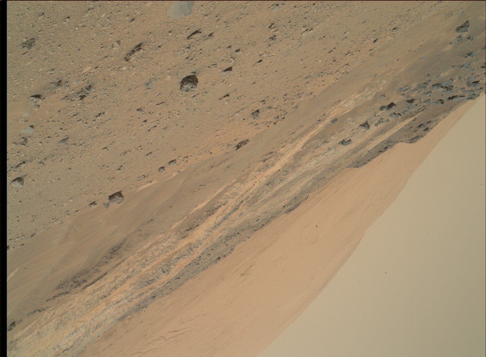 Nasa's Mars rover Curiosity acquired this image using its Mars Hand Lens Imager (MAHLI) on Sol 952
