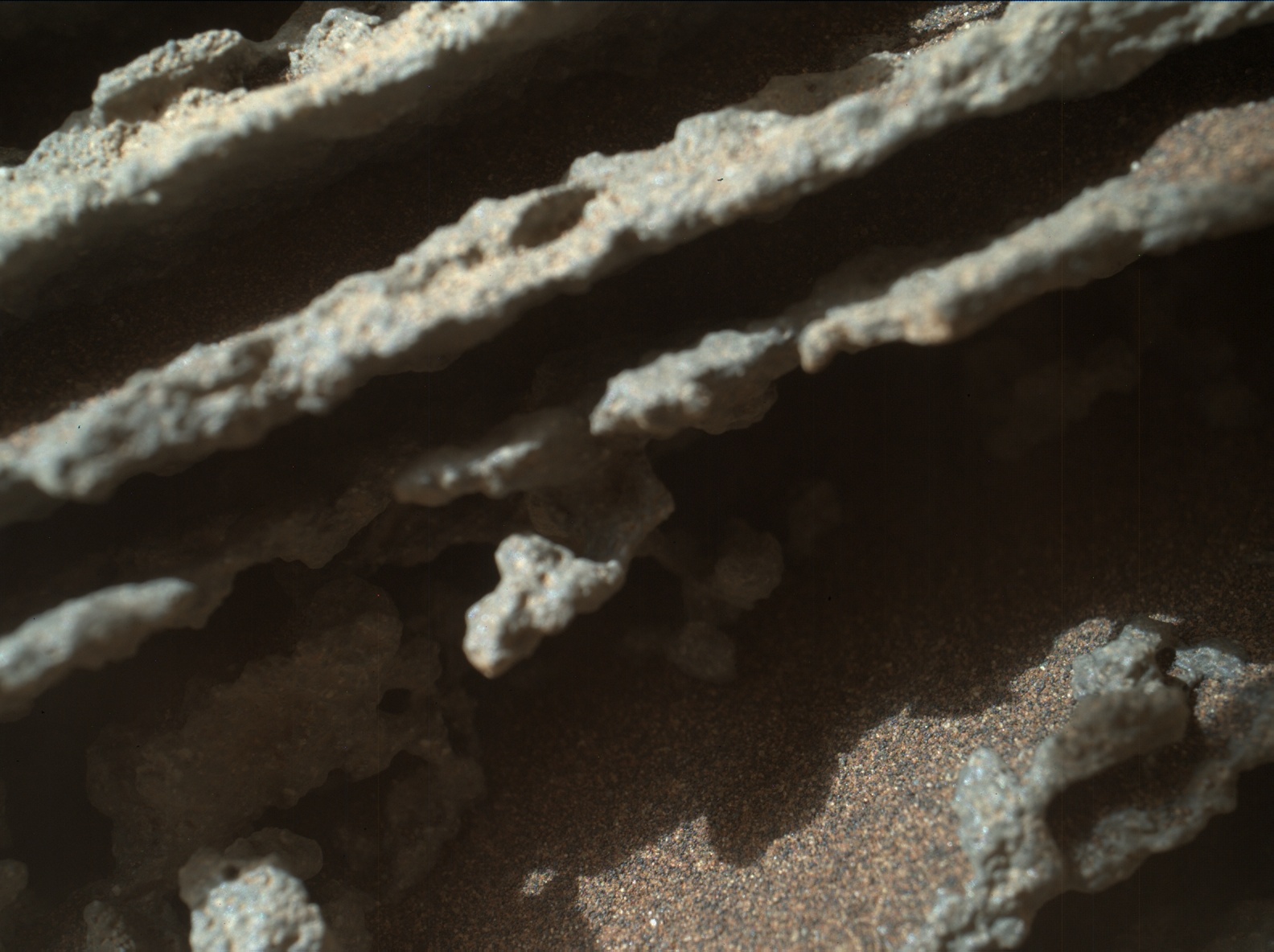 Nasa's Mars rover Curiosity acquired this image using its Mars Hand Lens Imager (MAHLI) on Sol 974