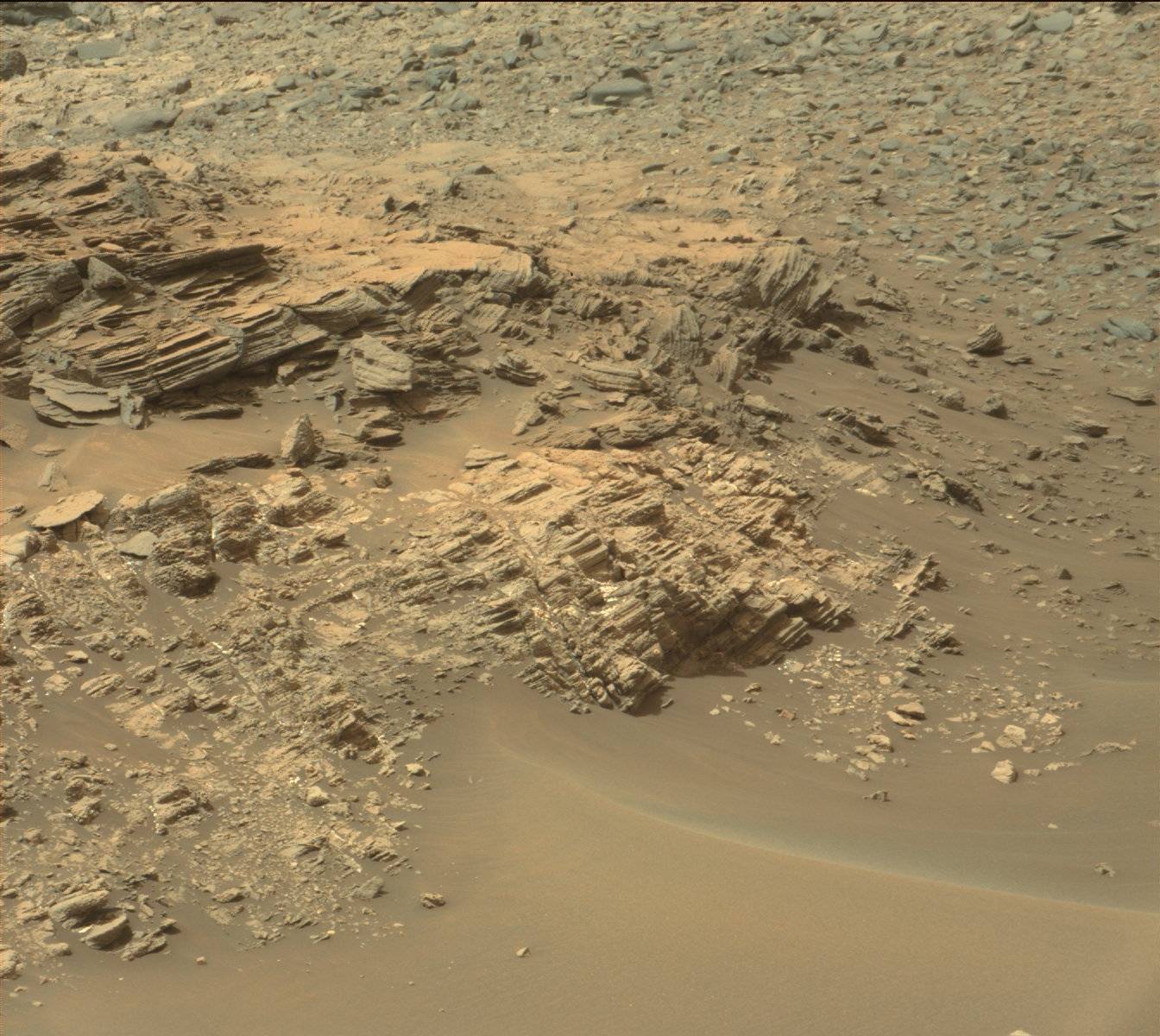 Nasa's Mars rover Curiosity acquired this image using its Mast Camera (Mastcam) on Sol 975