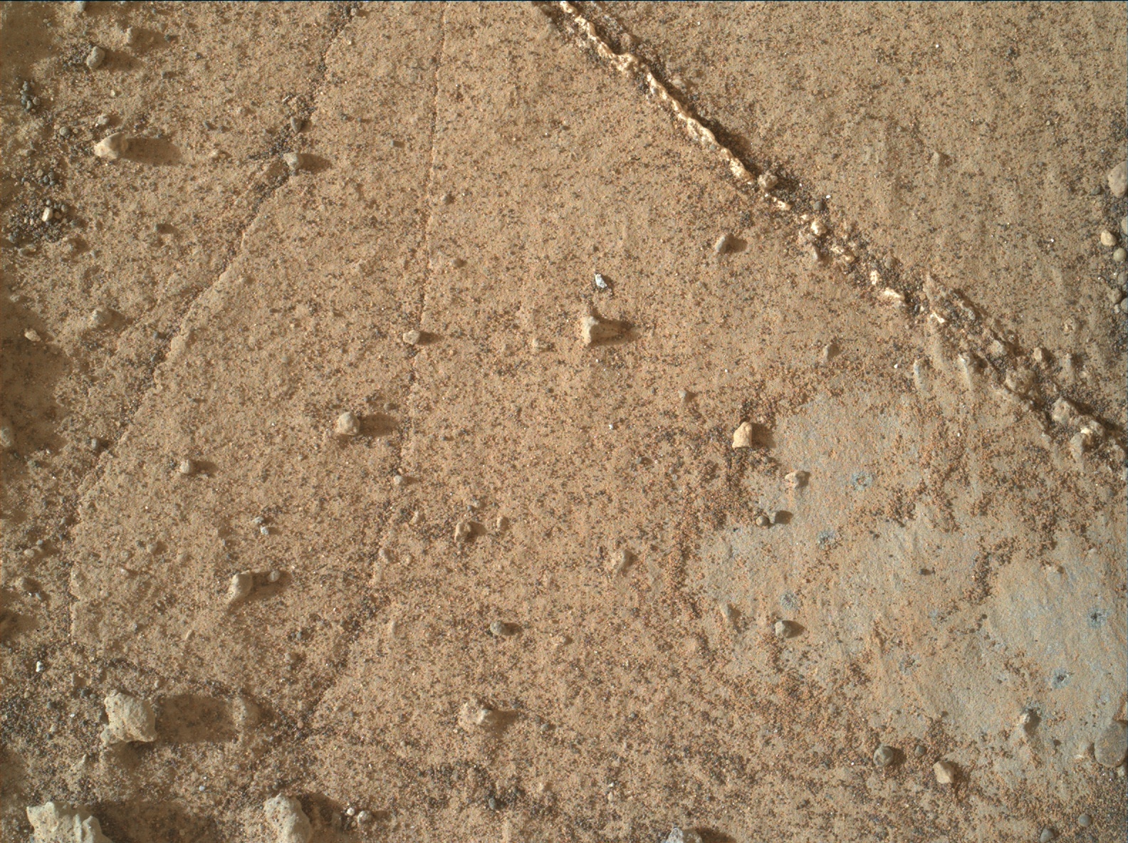 Nasa's Mars rover Curiosity acquired this image using its Mars Hand Lens Imager (MAHLI) on Sol 989