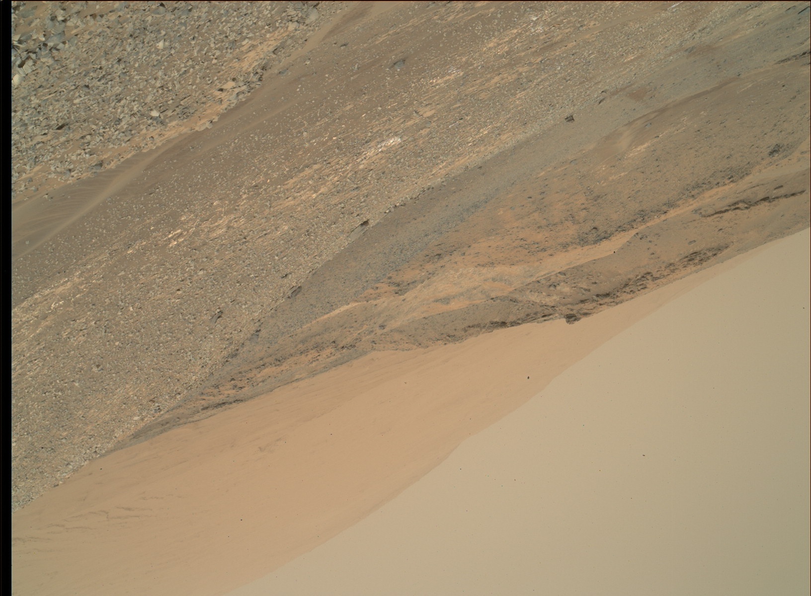 Nasa's Mars rover Curiosity acquired this image using its Mars Hand Lens Imager (MAHLI) on Sol 990