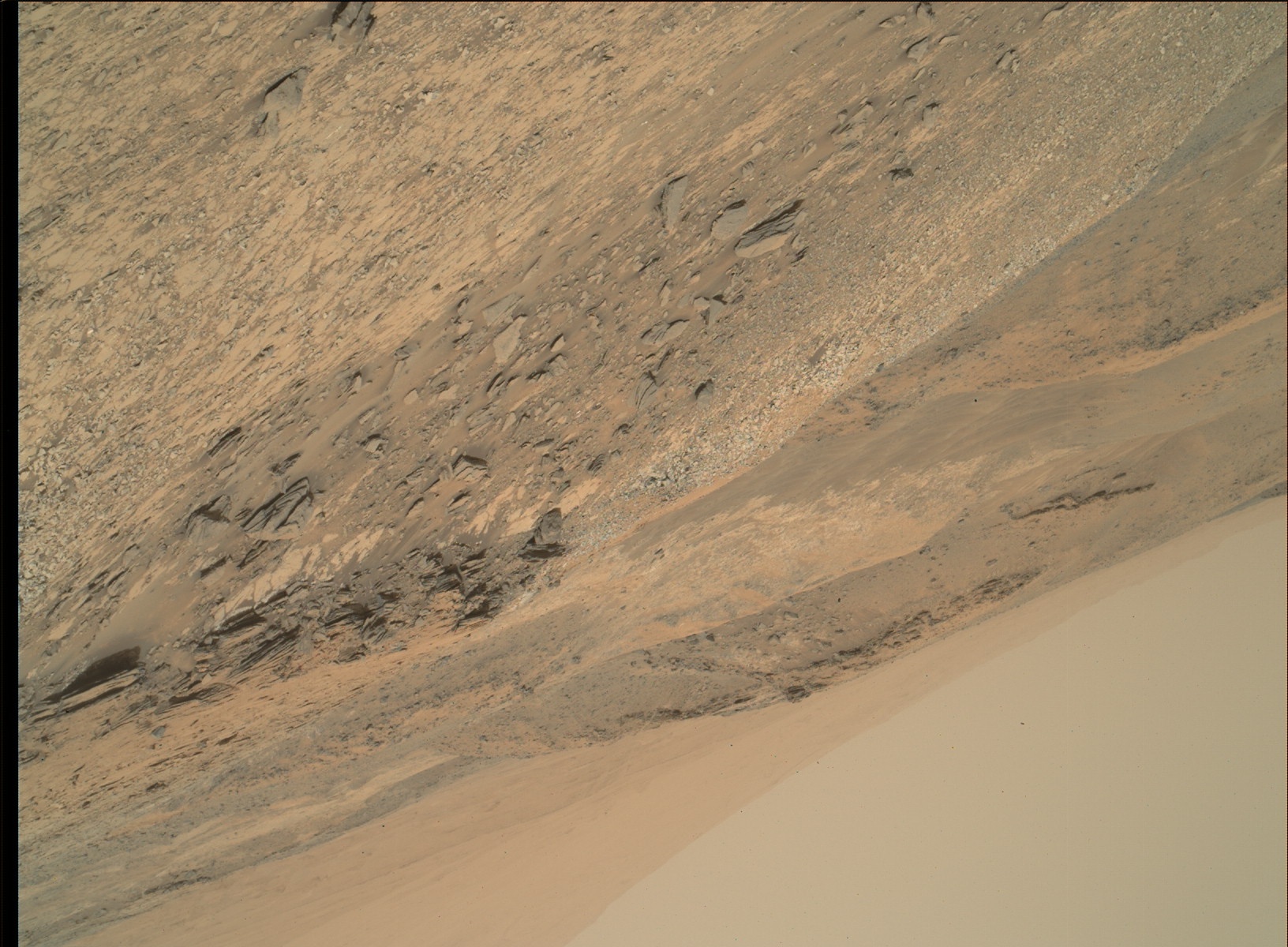 Nasa's Mars rover Curiosity acquired this image using its Mars Hand Lens Imager (MAHLI) on Sol 991
