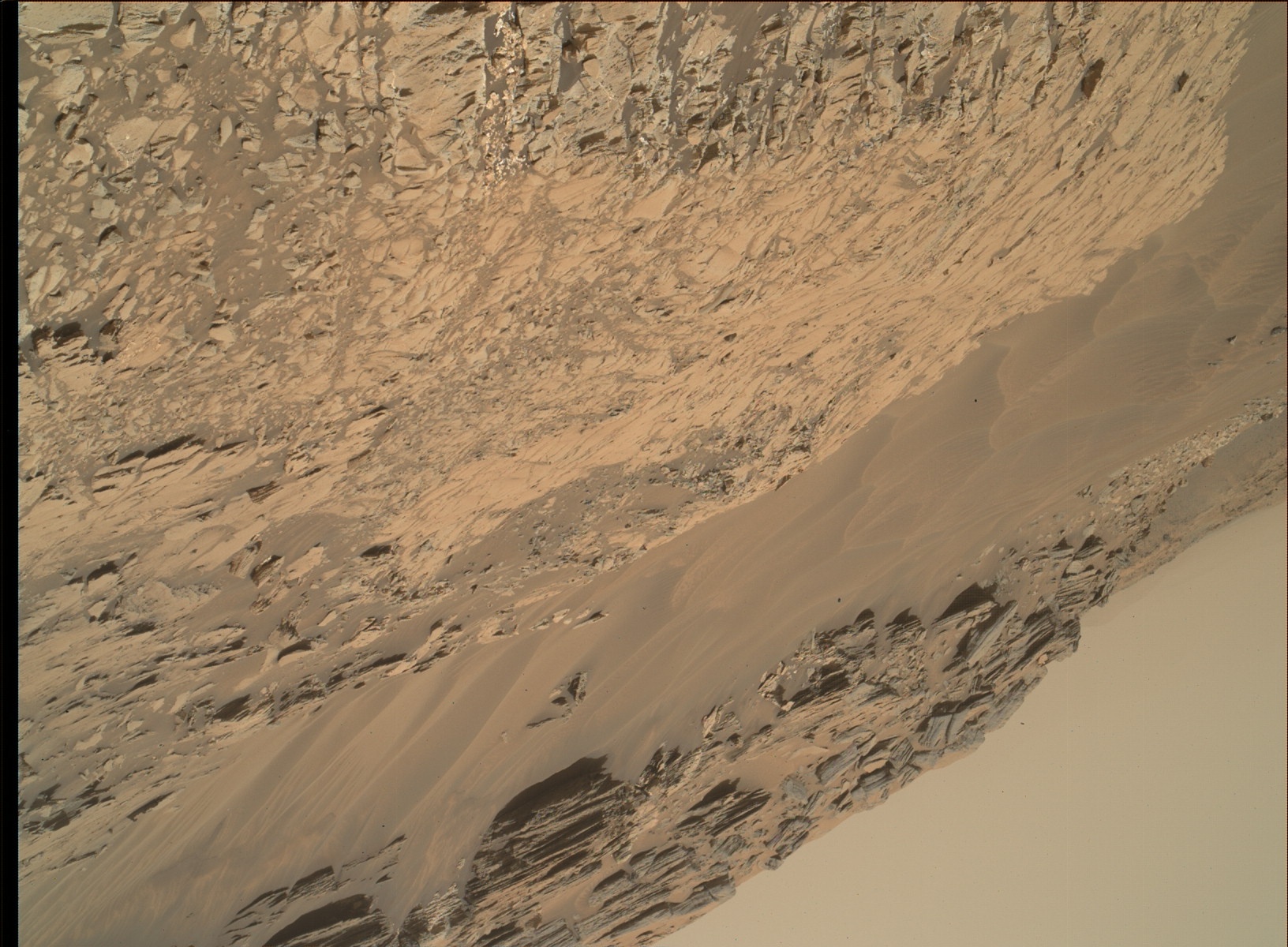 Nasa's Mars rover Curiosity acquired this image using its Mars Hand Lens Imager (MAHLI) on Sol 995