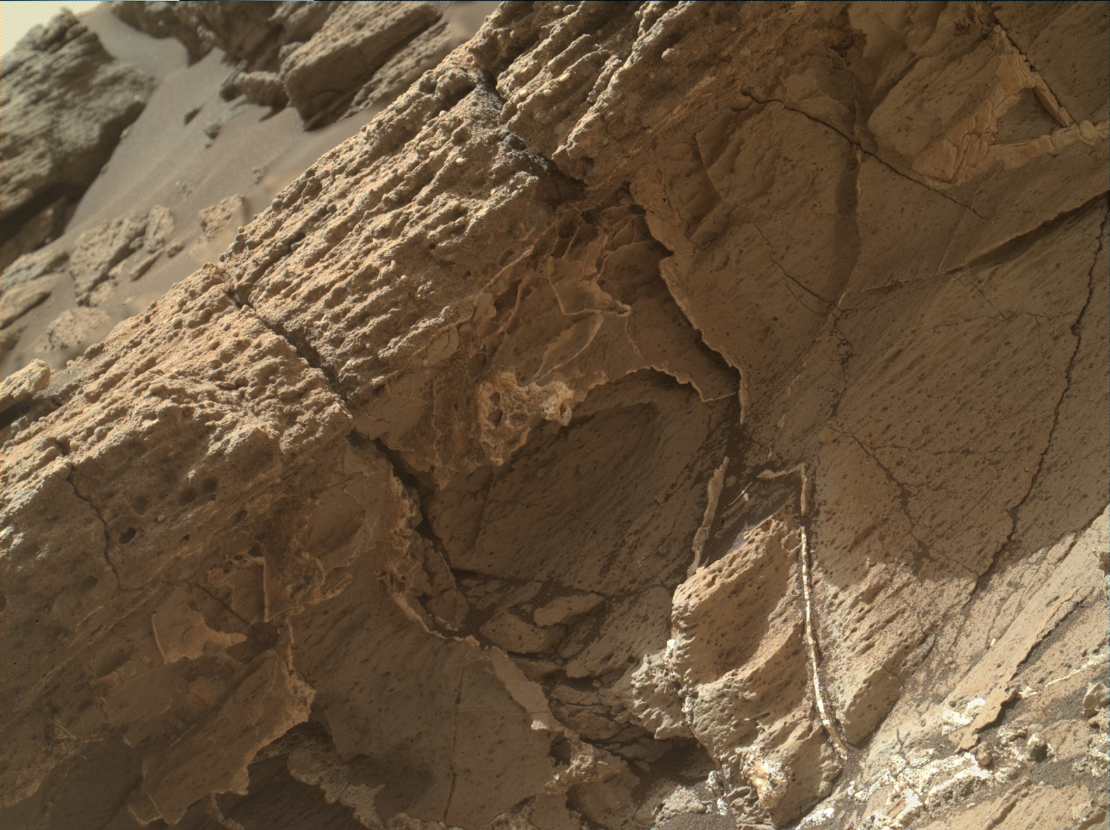 Nasa's Mars rover Curiosity acquired this image using its Mars Hand Lens Imager (MAHLI) on Sol 1031