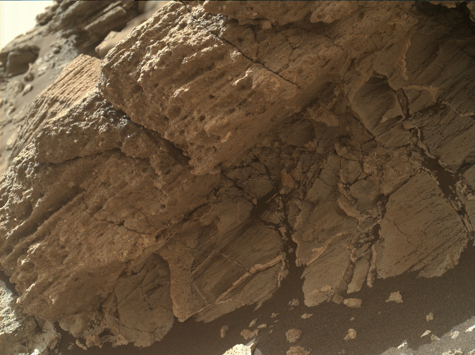Nasa's Mars rover Curiosity acquired this image using its Mars Hand Lens Imager (MAHLI) on Sol 1031