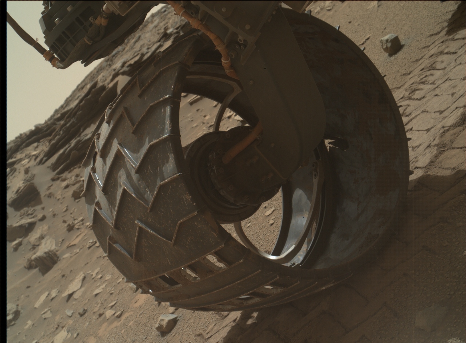 Nasa's Mars rover Curiosity acquired this image using its Mars Hand Lens Imager (MAHLI) on Sol 1046